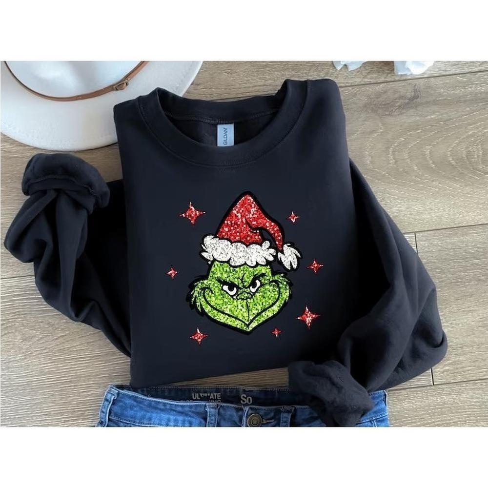 Grinch Christmas Graphic Sweatshirt Holiday Sweater